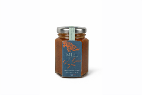 pot de miel aux épices cajun - miel francais - miel artisanal